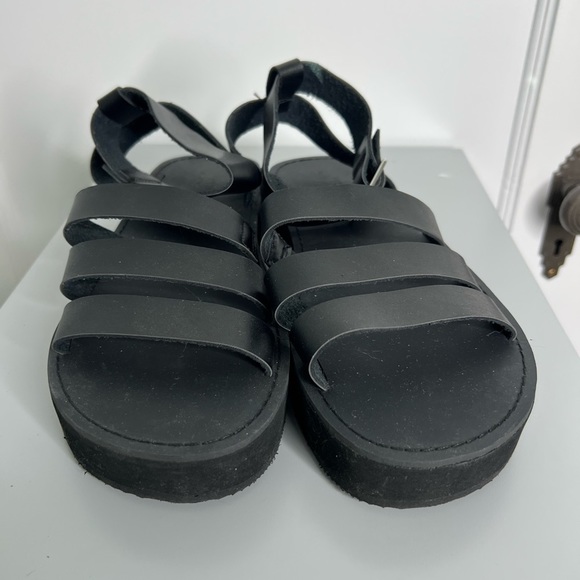 Asos Design Black Platform Strappy Sandals - Picture 3 of 6